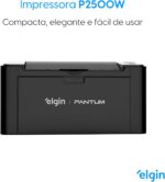 Impressora Sem Fio Elgin Pantum P2500W Elgin Laser Preto e Branco 110V - Imagem 2