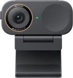 Insta360 Link 2C Pro, Webcam 4K com IA, Sensor 1/1.3", Abertura F/1.9, Rastreamento Automático, Cancelamento de Ruído, USB-C, Grafite - Imagem 2