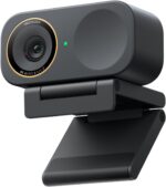 Insta360 Link 2C Pro, Webcam 4K com IA, Sensor 1/1.3", Abertura F/1.9, Rastreamento Automático, Cancelamento de Ruído, USB-C, Grafite