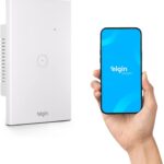 Interruptor Inteligente Touch Elgin Wi-Fi: controle luzes por app, Alexa e Google Home com design moderno e fácil instalação.