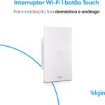 Interruptor Inteligente Touch Elgin Wi-Fi: controle luzes por app, Alexa e Google Home com design moderno e fácil instalação. - Imagem 2