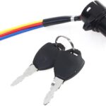 Interruptor de ignição universal para moto e scooter, à prova de poeira e água, resistente e fácil de instalar
