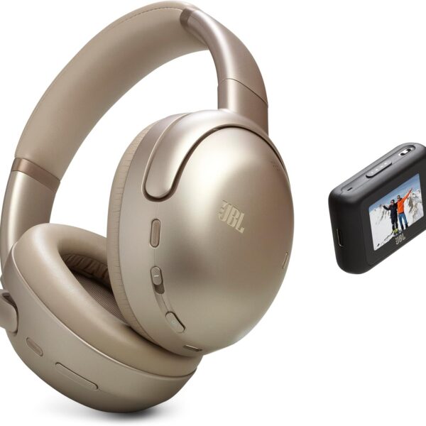 JBL Tour One M3 Latte: cancelamento adaptativo, áudio Hi-Res e até 70h de bateria para ouvir mais e melhor.