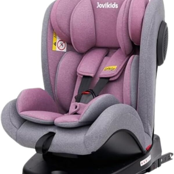 JOVIKIDS Cadeirinha 3 em 1 com ISOFIX, rotação 360° e proteção lateral para mais segurança e conforto no carro