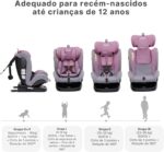 JOVIKIDS Cadeirinha 3 em 1 com ISOFIX, rotação 360° e proteção lateral para mais segurança e conforto no carro - Imagem 2