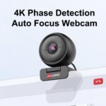 JOYUSING Webcam Flip600R 4K para streaming - Ultra 4K HD, foco automático PDAF, microfones com cancelamento de ruído, FOV de 73°, correção automática de luz, capa de privacidade, câmera de streaming - Imagem 2