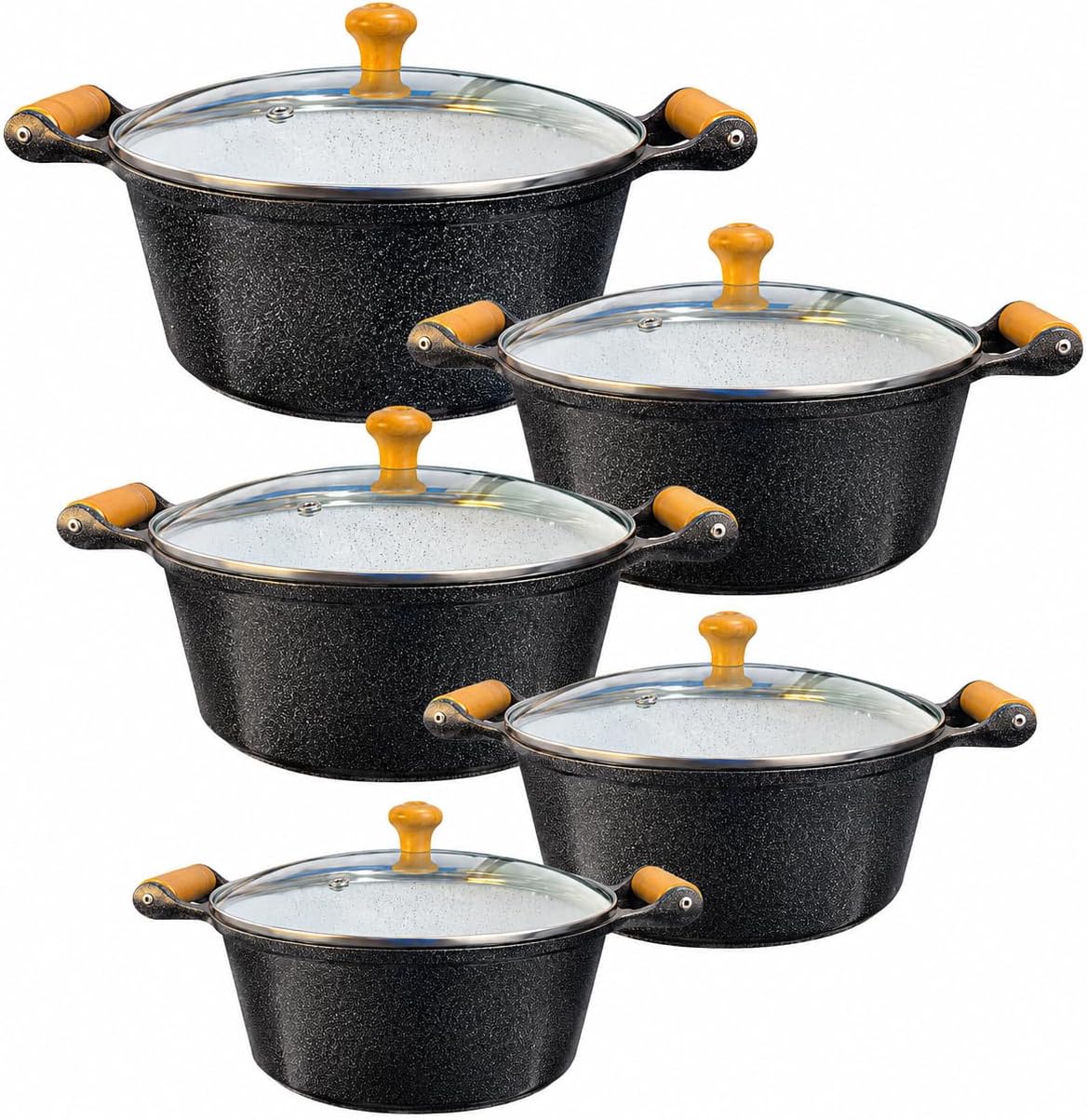 Jogo 5 Panelas Cerâmica Antiaderente: durabilidade, limpeza fácil e acabamento Jogo 5 Panelas Cerâmica Antiaderente: durabilidade, limpeza fácil e acabamento premium para sua cozinha.