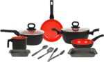 Jogo de Panelas Black+Decker 10 Peças Ceramic Line com revestimento cerâmico antiaderente e compatível com indução. - Imagem 2