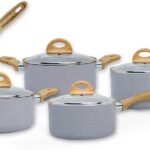 Jogo de Panelas Brinox Ceramic Life 5 Peças Smart Plus: antiaderente cerâmico, fundo de indução e fácil limpeza para cozinhar com mais praticidade.
