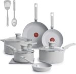 Jogo de Panelas Tefal Refresh Ceramic 6 Peças: revestimento cerâmico, cozimento saudável e fácil limpeza.