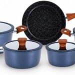 Jogo de Panelas Turim 5 Peças antiaderente cerâmico: compatível com indução, fácil de limpar e ideal para sua cozinha.
