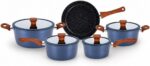 Jogo de Panelas Turim 5 Peças antiaderente cerâmico: compatível com indução, fácil de limpar e ideal para sua cozinha.