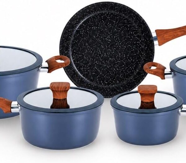 Jogo de Panelas Turim 5 Peças antiaderente cerâmico: compatível com indução, fácil de limpar e ideal para sua cozinha.