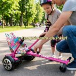 Joyfox Carrinho universal para hoverboard regulável: mais segurança, conforto e diversão com encosto alto e ajuste central. - Imagem 2