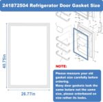 Junta de porta 241872504 para geladeira Electrolux/Frigidaire: vedação eficiente, compatível e de fácil instalação - Imagem 2