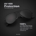 KALIYADI óculos de sol aviador polarizados com bloqueio UV para homens e mulheres, estilo clássico e proteção diária - Imagem 2