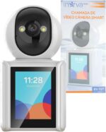 KV-727 Full HD: segurança e comunicação em tempo real com tela LCD, Wi-Fi e visão noturna.