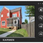 Karmen vídeo porteiro com fio 7 polegadas: segurança e controle de acesso para sua casa, kit completo com 1 monitor e 2 campainhas externas