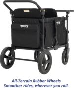 Keenz MoOV para 4 passageiros: carrinho todo-o-terreno dobrável com assentos reclináveis, cooler e rodas de borracha - Imagem 2