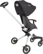 Kiddo Carrinho de bebê Spider Preto: carrinho de passeio prático para o dia a dia com mais conforto e mobilidade - Imagem 2