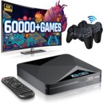 Kinhank Super Console X2 Pro Pre-Installed 100,000+ Classic Games,256G Retro Gaming Consoles Compatible with 60+ emulators, S902X2 Chip, Three Systems in One, Include Remote, Wireless Controllers