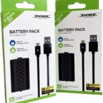 Kit 2 Baterias Recarregáveis + Cabo USB Tipo C Preto para Controle Manete de Xbox Series X/S Completo
