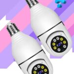 Kit 2 Câmeras Segurança WiFi 360 com Visão Noturna e Controle pelo App para Monitoramento Completo