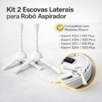 Kit 2 Escovas Laterais para Robô Aspirador X10+/X20+/S10+/S20+ com alta durabilidade e limpeza eficiente - Imagem 2