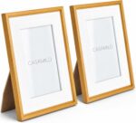 Kit 2 Porta-Retrato 10x15 CASAMILU Elegance: decoração premium, resistente e elegante para suas memórias.