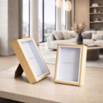 Kit 2 Porta-Retratos CASAMILÜ Wood 10x15: elegância, resistência e decoração premium para suas memórias. - Imagem 2