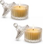 Kit 2 Velas Aromáticas em Vidro: fragrância sofisticada, design elegante e presente perfeito para sua casa.