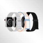 Kit 3 pulseiras esportivas de nylon para Apple Watch com ajuste confortável e fecho seguro para uso diário