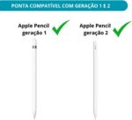 Kit 4 Pontas para Apple Pencil com Alta Precisão e Fácil Instalação - Alphix - Imagem 2