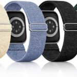 Kit 4 Pulseiras Nylon Elástico para Apple Watch: conforto, ajuste preciso e cores premium para o dia a dia.