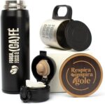 Kit Café Inox com garrafa e caneca: presente sofisticado para escritório, home office e lazer. - Imagem 2