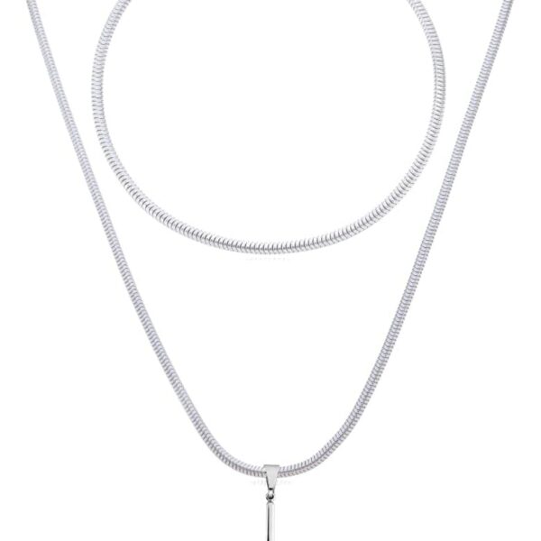 Kit Corrente Rabo Rato com Cruz e Pulseira em Aço Inox 316: presente masculino elegante e resistente.