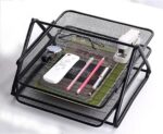 Kit Escritorio Organizador 4 Itens para mesa organizada, ideal para home office e escritório com bandeja, lixeira e porta-lápis - Imagem 2