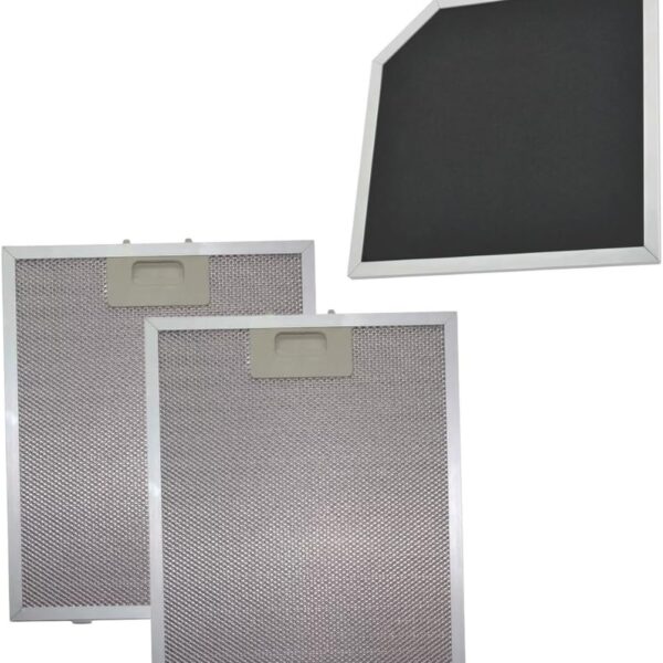 Kit Filtro Coifa Fischer Talent 90cm (2 Alumínio + 1 Carvão)