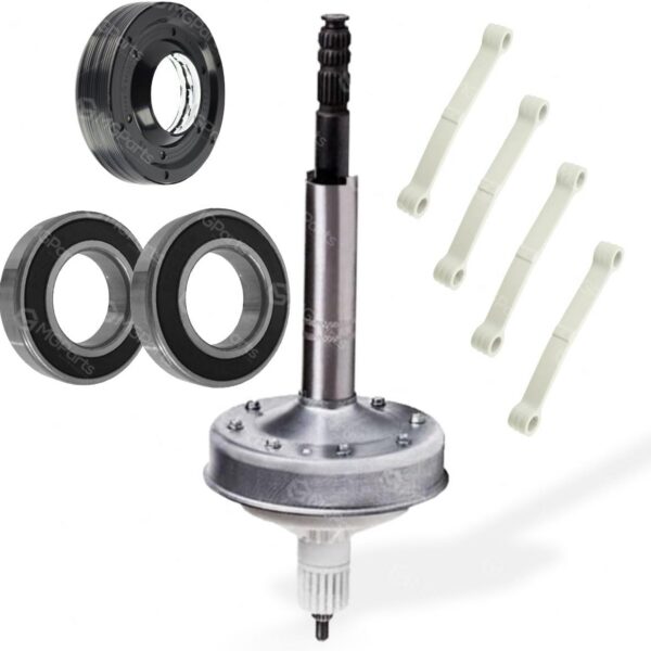 Kit Mecanismo Brastemp com rolamento, retentor e tirante para reposição completa e maior durabilidade da lavadora.