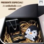 Kit Pinguim de Crochê e Colar de Coração: presente romântico premium para namorada e esposa, pronto para surpreender - Imagem 2
