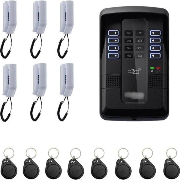 Kit Porteiro Intelbras 6 pontos com 12 tags: mais segurança e controle para prédios e residências.