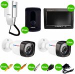 Kit Porteiro Intelbras IPR8010 com 2 câmeras infravermelho e monitor 7" LCD colorido para mais segurança e praticidade. - Imagem 2