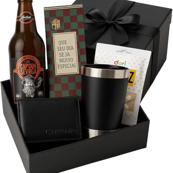 Kit Presente Masculino com Cerveja Artesanal e Acessórios: presente completo, útil e pronto para surpreender em qualquer ocasião.
