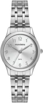 Kit Relógio Mondaine Prata Feminino 32608L0MKNE2K1: elegância e estilo em semi-joias para comprar online.