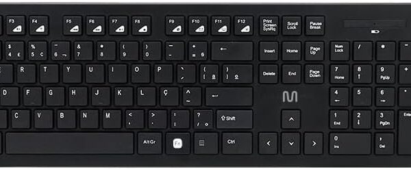 Kit Teclado e Mouse Sem Fio Multi TC212: conforto, praticidade e conexão USB 2.4GHz com 12 teclas multimídia.