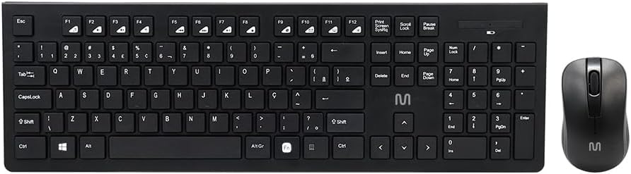 Kit Teclado e Mouse Sem Fio Multi TC212: conforto, praticidade Kit Teclado e Mouse Sem Fio Multi TC212: conforto, praticidade e conexão USB 2.4GHz com 12 teclas multimídia.