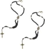 Kit Terço e Pulseira de Nossa Senhora Aparecida e São Bento para proteção e devoção no dia a dia