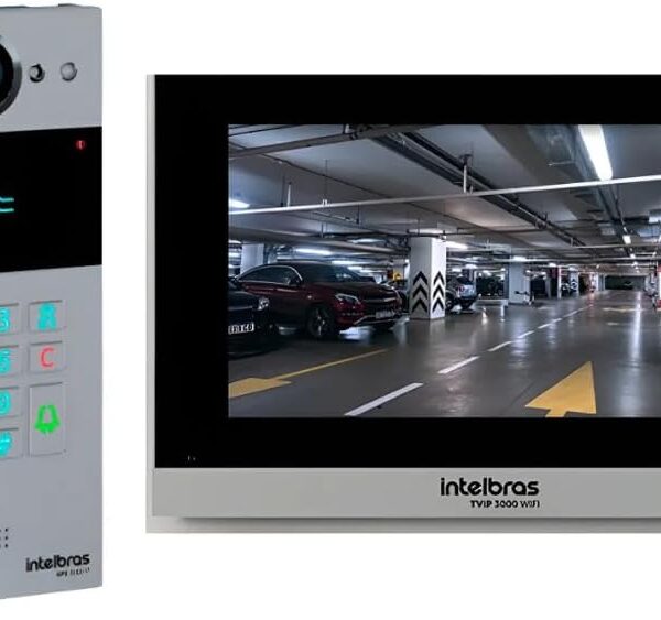 Kit Video Porteiro Xpe 3115 IP + TVIP 3000 Wi-Fi: segurança e controle de acesso com comunicação IP e tela touchscreen.