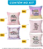 Kit com 10 Mini Almofadas para Cesta de Café da Manhã: charme e personalização para presentes e flores. - Imagem 2