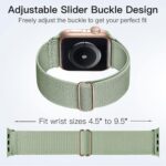 Kit com 5 pulseiras elásticas de nylon para Apple Watch, ajuste confortável e compatibilidade com vários modelos e tamanhos. - Imagem 2